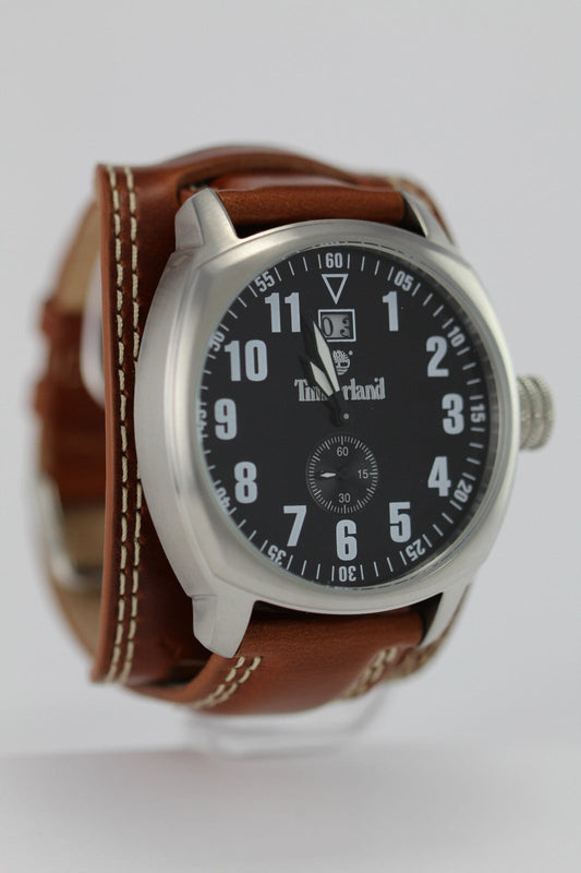 Timberland Watch for men with brown leather strap QT711 2101
