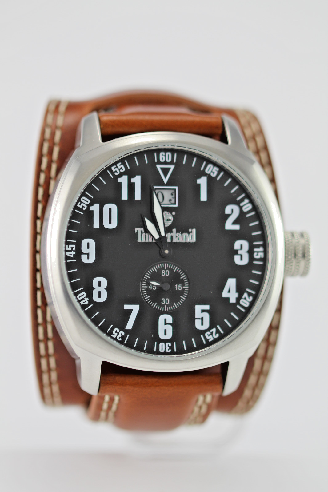 Timberland Watch for men with brown leather strap QT711 2101