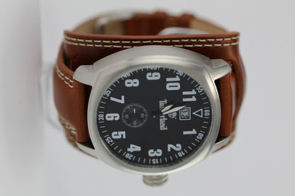 Timberland Watch for men with brown leather strap QT711 2101